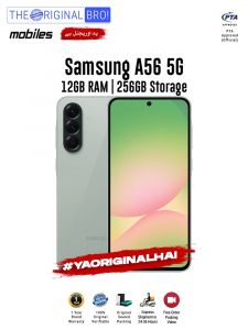 Samsung A56 5G - 12GB RAM - 256GB Storage - PTA Approved - 12 Months Warranty - Olive - The Original Bro Mobiles - TOB36